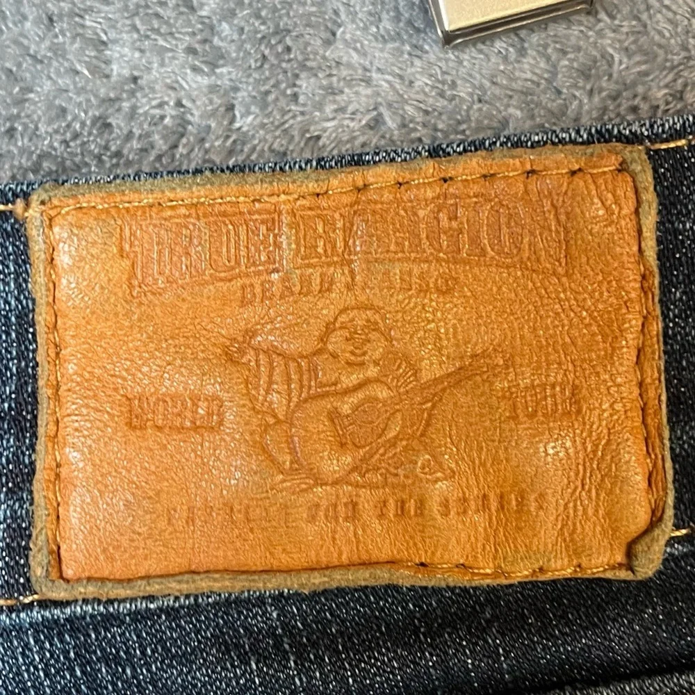 Y2K Vintage True Religion Joey Twisted Flare Dark Wash Low Rise 29W 31L Jeans - Picture 10 of 14